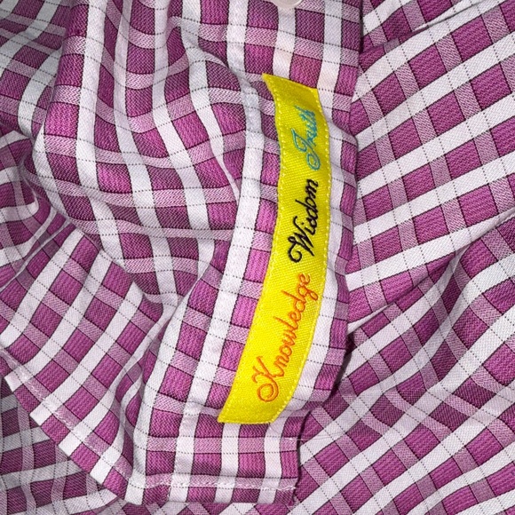 MENS Robert Graham Pink and White Checkered Button-Up Shirt - Picture 10 of 10